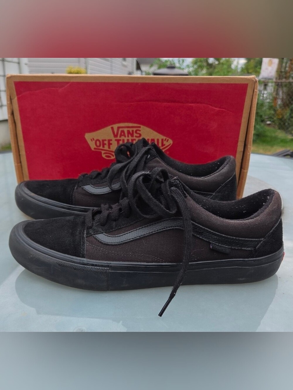 Vans Black Old Skool Low-Top Sneakers, size 13